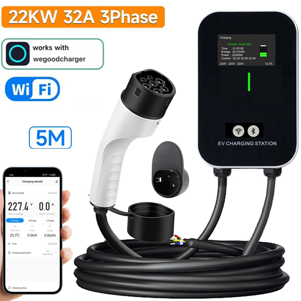 Ev Charger Wallbox - TYPE-2 Wallbox EV Charger 7KW 11KW