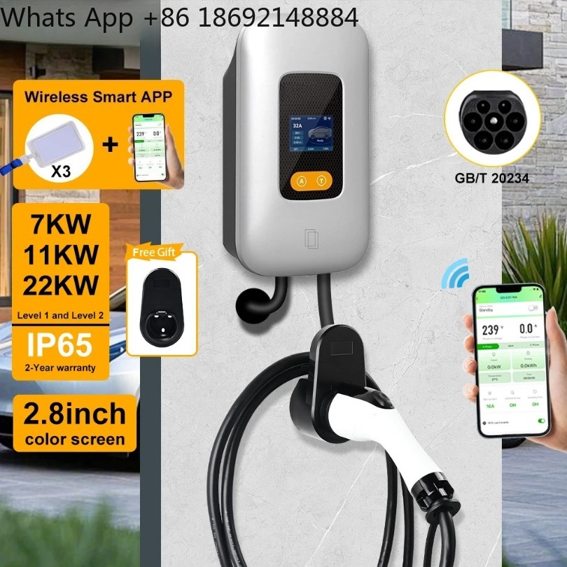 Ev Charger Wallbox - 32A EV Charging Station GBT 22KW