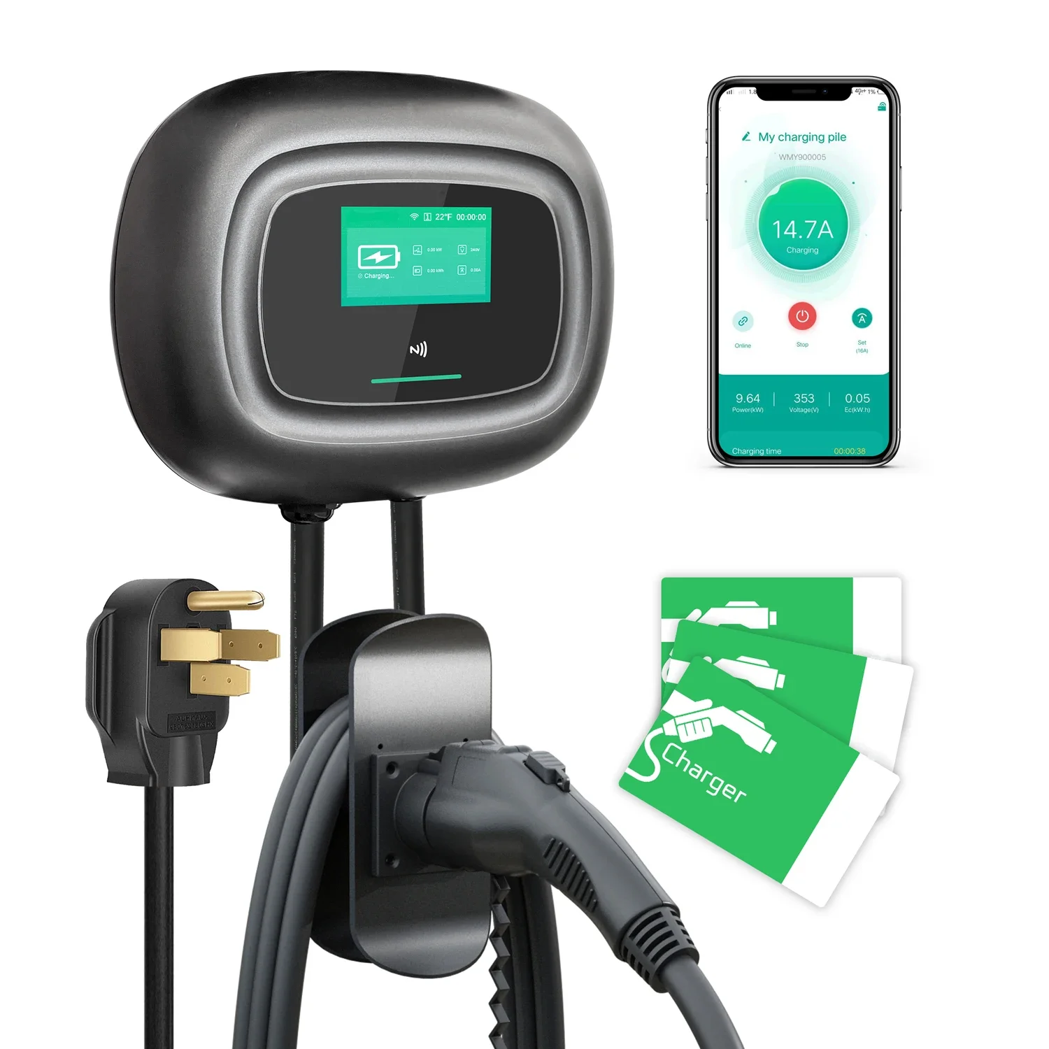 NEW Khons Wall-Mounted Electri - Ev Charger Wallbox 评论和价格